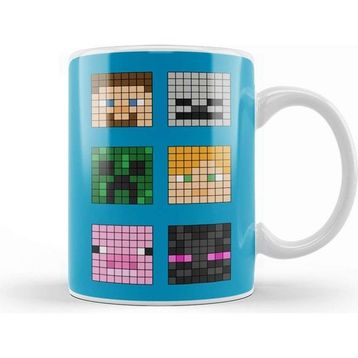 Baskı Dükkanı Minecraft Famous Characters Kupa