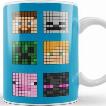 Baskı Dükkanı Minecraft Famous Characters Kupa