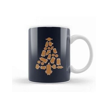 Baskı Dükkanı Minions Gingerbread Christmas Tree Kupa