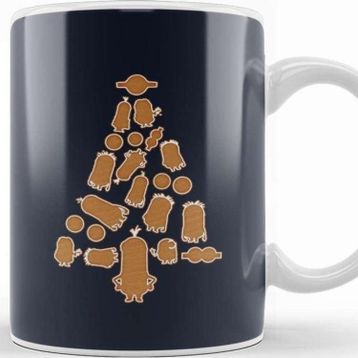 Baskı Dükkanı Minions Gingerbread Christmas Tree Kupa