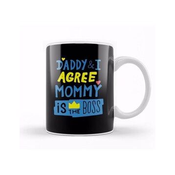 Baskı Dükkanı Mom Is The Boss 01 Kupa