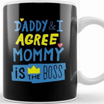 Baskı Dükkanı Mom Is The Boss 01 Kupa