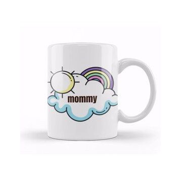 Baskı Dükkanı Mommy Day Rainbows Kupa