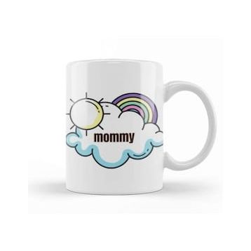 Baskı Dükkanı Mommy Day Rainbows Kupa
