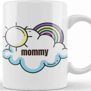 Baskı Dükkanı Mommy Day Rainbows Kupa