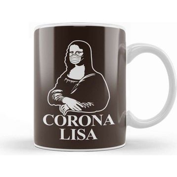 Baskı Dükkanı Mona Lisa Virus Pun Kupa