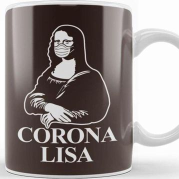 Baskı Dükkanı Mona Lisa Virus Pun Kupa