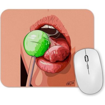 Baskı Dükkanı Monkey Baseball Mouse Pad