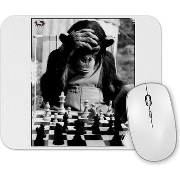 Baskı Dükkanı Monkey Chess Maymun Santranç Mouse Pad