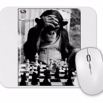 Baskı Dükkanı Monkey Chess Maymun Santranç Mouse Pad
