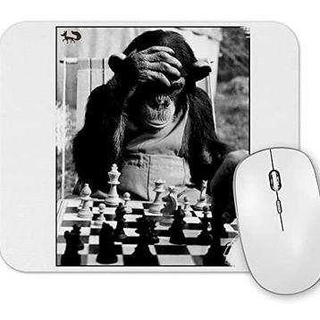 Baskı Dükkanı Monkey Chess Maymun Santranç Mouse Pad