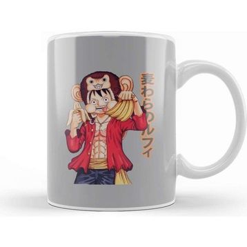 Baskı Dükkanı Monkey D Luffy Cute Banana Edition Kupa