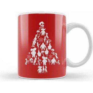Baskı Dükkanı Monkey Island Christmas Tree Silhouette Kupa