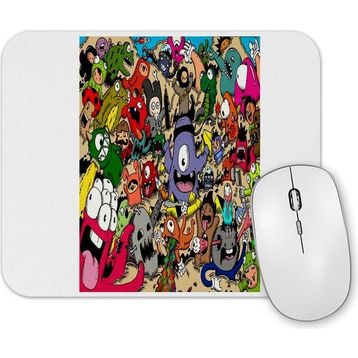 Baskı Dükkanı Monstros Coloridos Mouse Pad