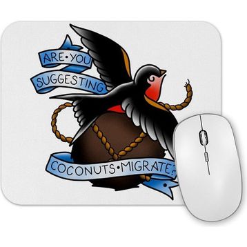Baskı Dükkanı Monty Python Coconuts Migrate Mouse Pad