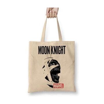 Baskı Dükkanı Moon Knight Marvel Bez Uzun Saplı Krem Rengi Çanta