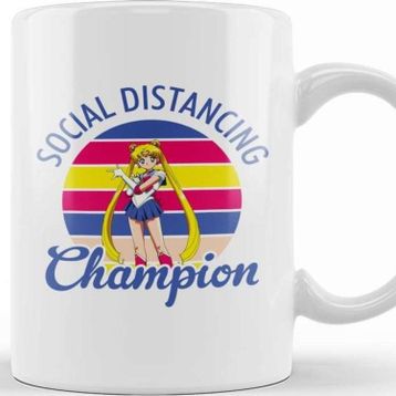 Baskı Dükkanı Moon Social Distancing Champion Kupa