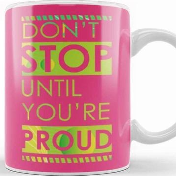 Baskı Dükkanı Motivation Never Give Up Kupa