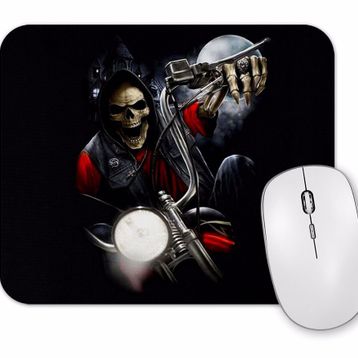 Baskı Dükkanı Moto Caveira Mouse Pad
