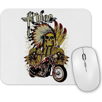Baskı Dükkanı Motocicleta E Cranio Mouse Pad