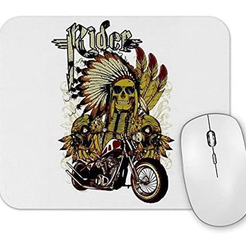 Baskı Dükkanı Motocicleta E Cranio Mouse Pad