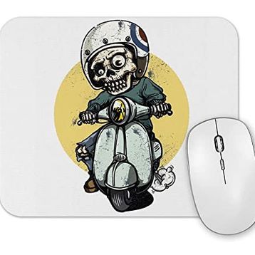 Baskı Dükkanı Motoqueiro Esqueleto Zombie Mouse Pad