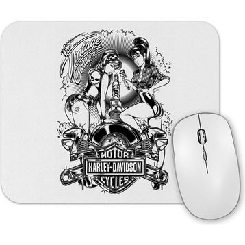 Baskı Dükkanı Motor Harley Davilson Cycles Garage Mouse Pad