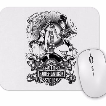 Baskı Dükkanı Motor Harley Davilson Cycles Garage Mouse Pad