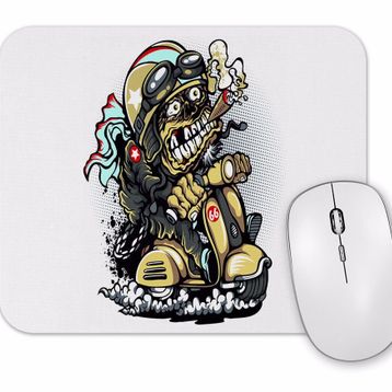 Baskı Dükkanı Motorcycle Punk Mouse Pad