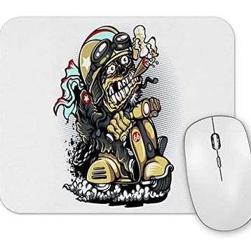 Baskı Dükkanı Motorcycle Punk Mouse Pad