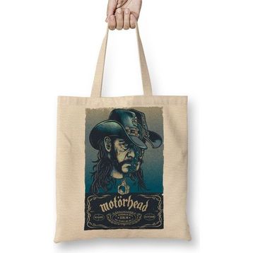 Baskı Dükkanı Motörhead Konser Bez Uzun Saplı Krem Rengi Çanta