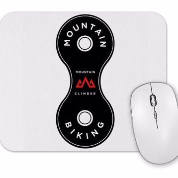 Baskı Dükkanı Mountain Bike Elo Corrente Branca Mouse Pad