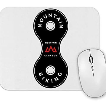 Baskı Dükkanı Mountain Bike Elo Corrente Branca Mouse Pad