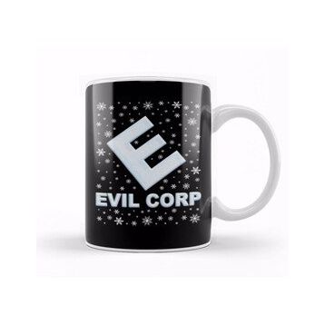 Baskı Dükkanı Mr Robot Evil Corp Christmas Snow Logo Kupa