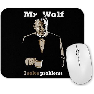 Baskı Dükkanı Mr Wolf I Solve Problems Mouse Pad