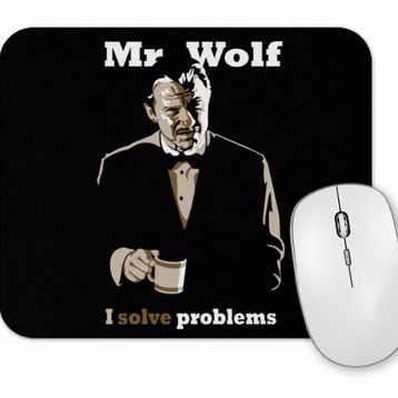 Baskı Dükkanı Mr Wolf I Solve Problems Mouse Pad