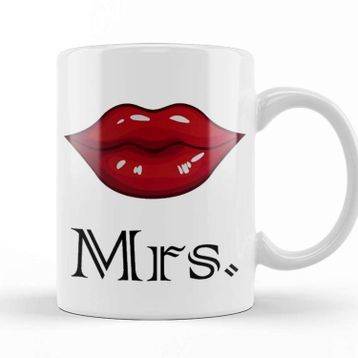 Baskı Dükkanı Mrs Dudak Kupa