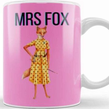 Baskı Dükkanı Mrs Fox_fantastic Mr Fox Kupa