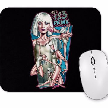 Baskı Dükkanı Music Sia 1 2 3 Drink Mouse Pad