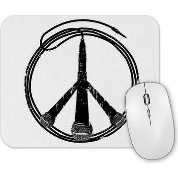 Baskı Dükkanı Muzik Barış Peace Mouse Pad