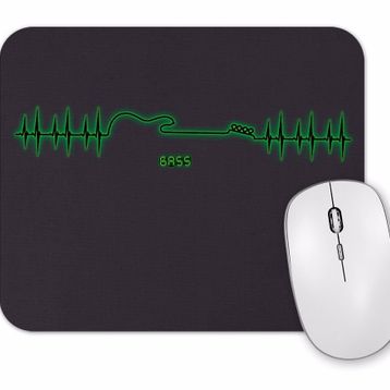 Baskı Dükkanı Muzik Bass 2 Mouse Pad
