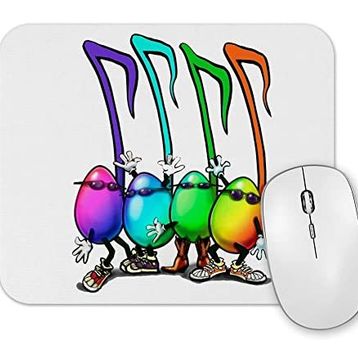 Baskı Dükkanı Muzik Notaları Partisi Mouse Pad