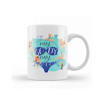 Baskı Dükkanı My Body My Rules Kupa