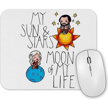 Baskı Dükkanı My Sun Stars Moon of My Life Mouse Pad