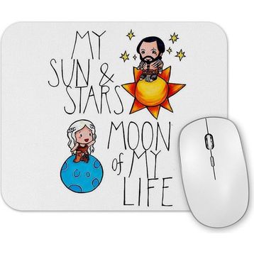 Baskı Dükkanı My Sun Stars Moon of My Life Mouse Pad