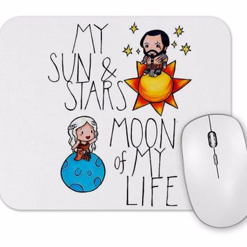 Baskı Dükkanı My Sun Stars Moon of My Life Mouse Pad