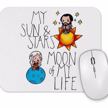 Baskı Dükkanı My Sun Stars Moon of My Life Mouse Pad
