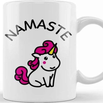 Baskı Dükkanı Namaste Unicorn Kupa