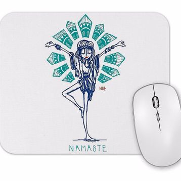 Baskı Dükkanı Namaste Yoga 01 Mouse Pad