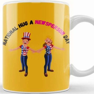 Baskı Dükkanı National Hug A Newsperson Kupa